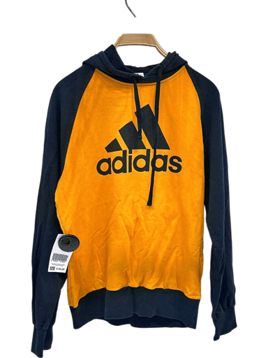 Adidas Raglan Hoodie - Orange and Black with Logo