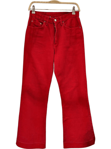 RIFLE Red Denim Flared Jeans - High Rise