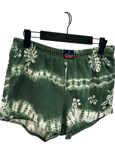 Trussardi Sport Green Tie-Dye Floral Shorts - Casual Summer Wear