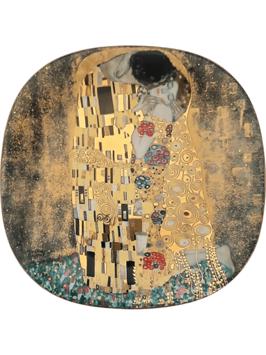 Klimt 'Der Kuss' Collector Plate by Lilien Austria