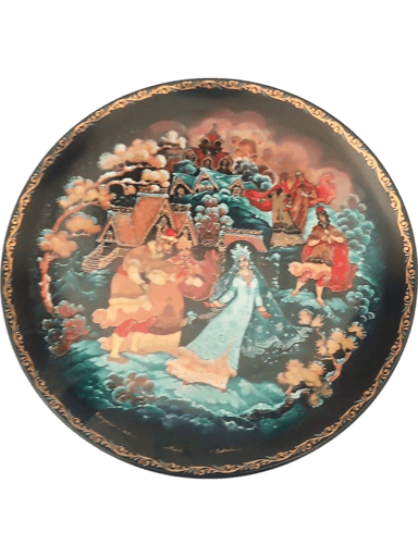 Russian Collectible Decorative Plate - Limited Edition Fairy Tale Art