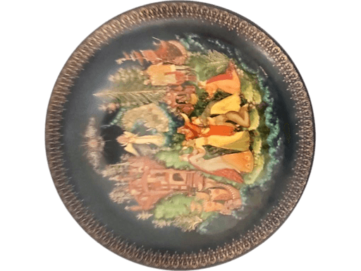 Vintage Russian Fairy Tale Decorative Collector Plate - 1989 Limited Edition