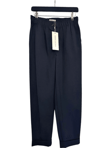 Rabens Saloner Light Tailoring Casual Pants Navy