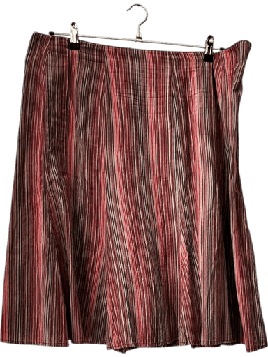 Taillissime Striped A-Line Skirt - Size 48 - Multicolored