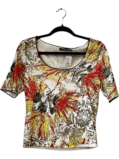 Betty Barclay Floral Print Crop Top - Size SM - New with Tags