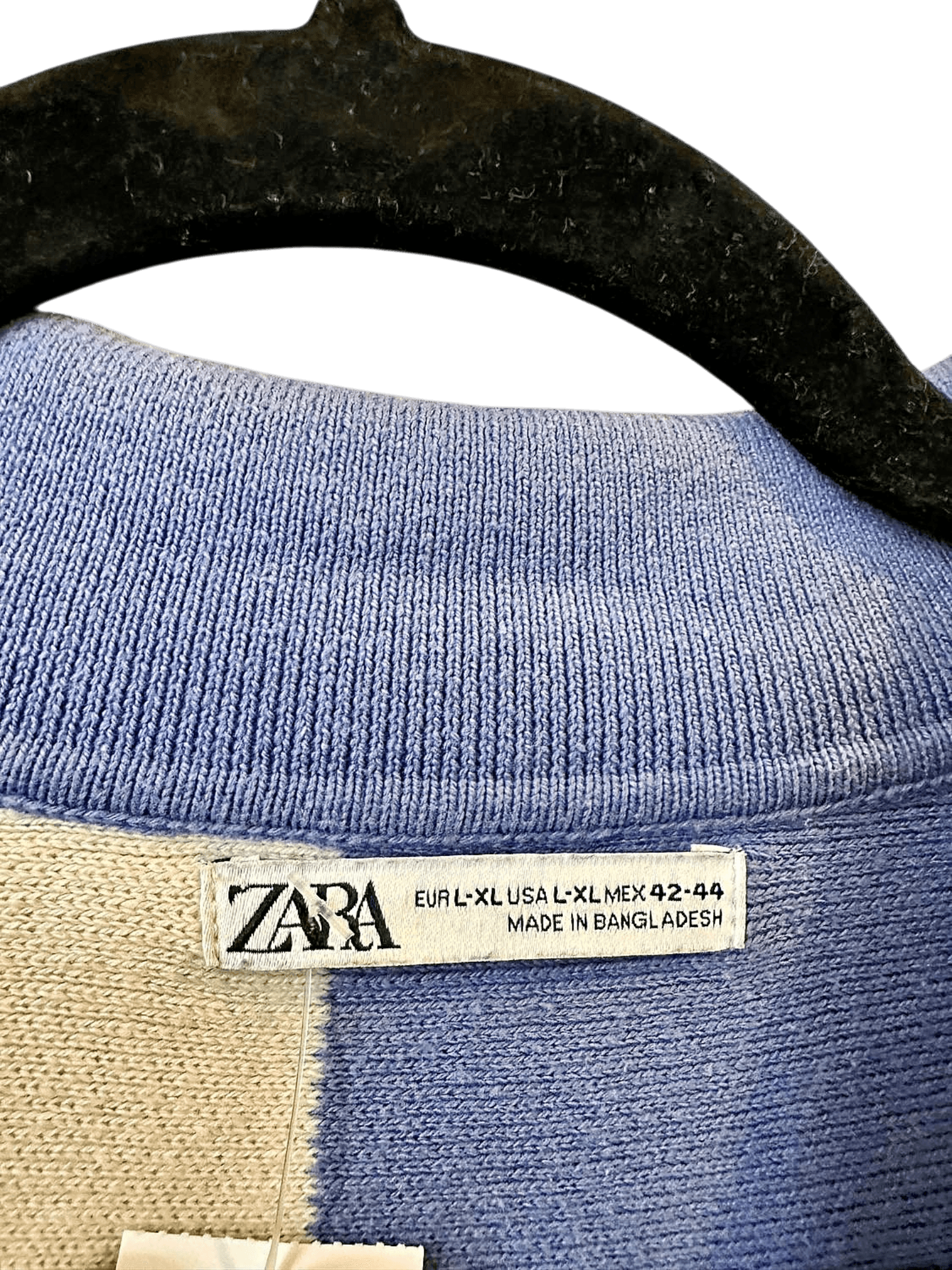 ZARA Colorblock Polo Shirt with Number 4 Detail - Size L-XL 4