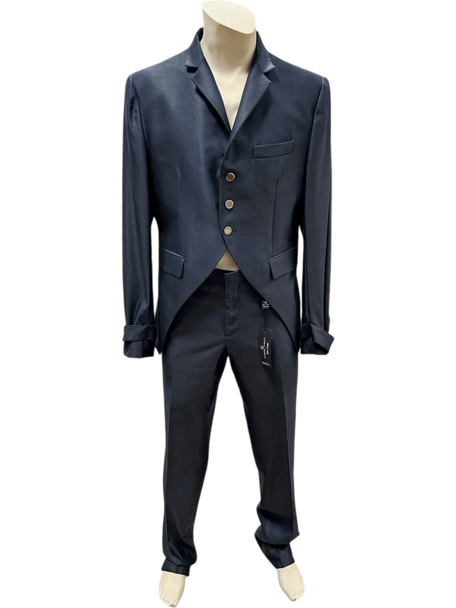 Eleganter Herren Cutaway-Anzug in Grau - Formelle Abendgarderobe 1