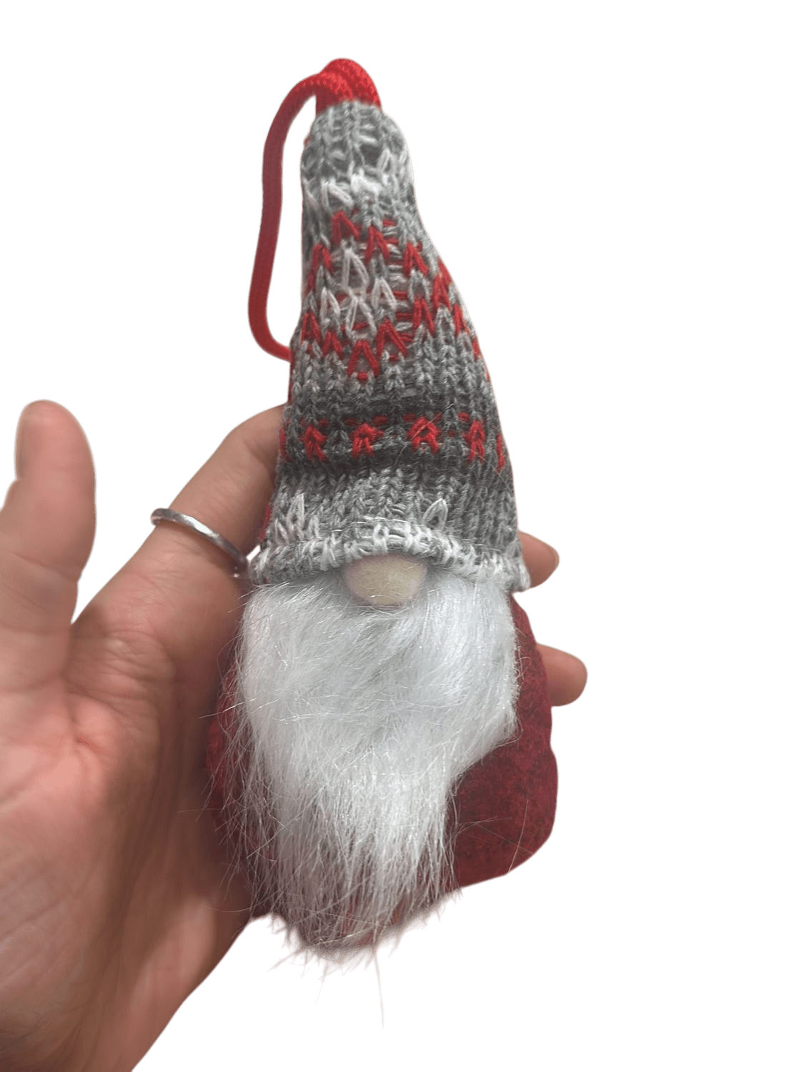 Handmade Scandinavian Gnome Christmas Ornament - Holiday Decoration