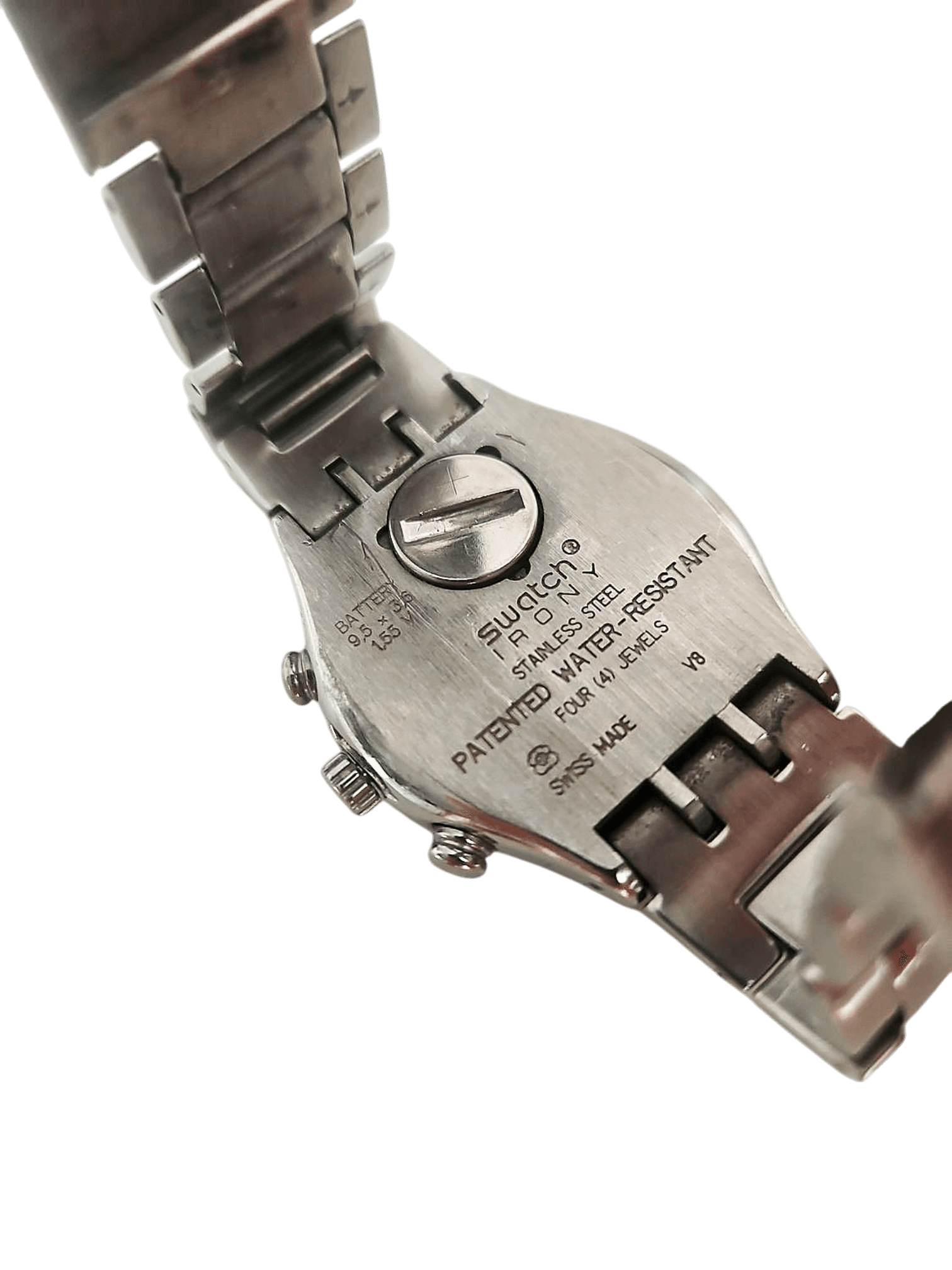 Swatch Irony Chronograph Edelstahl Armbanduhr 3