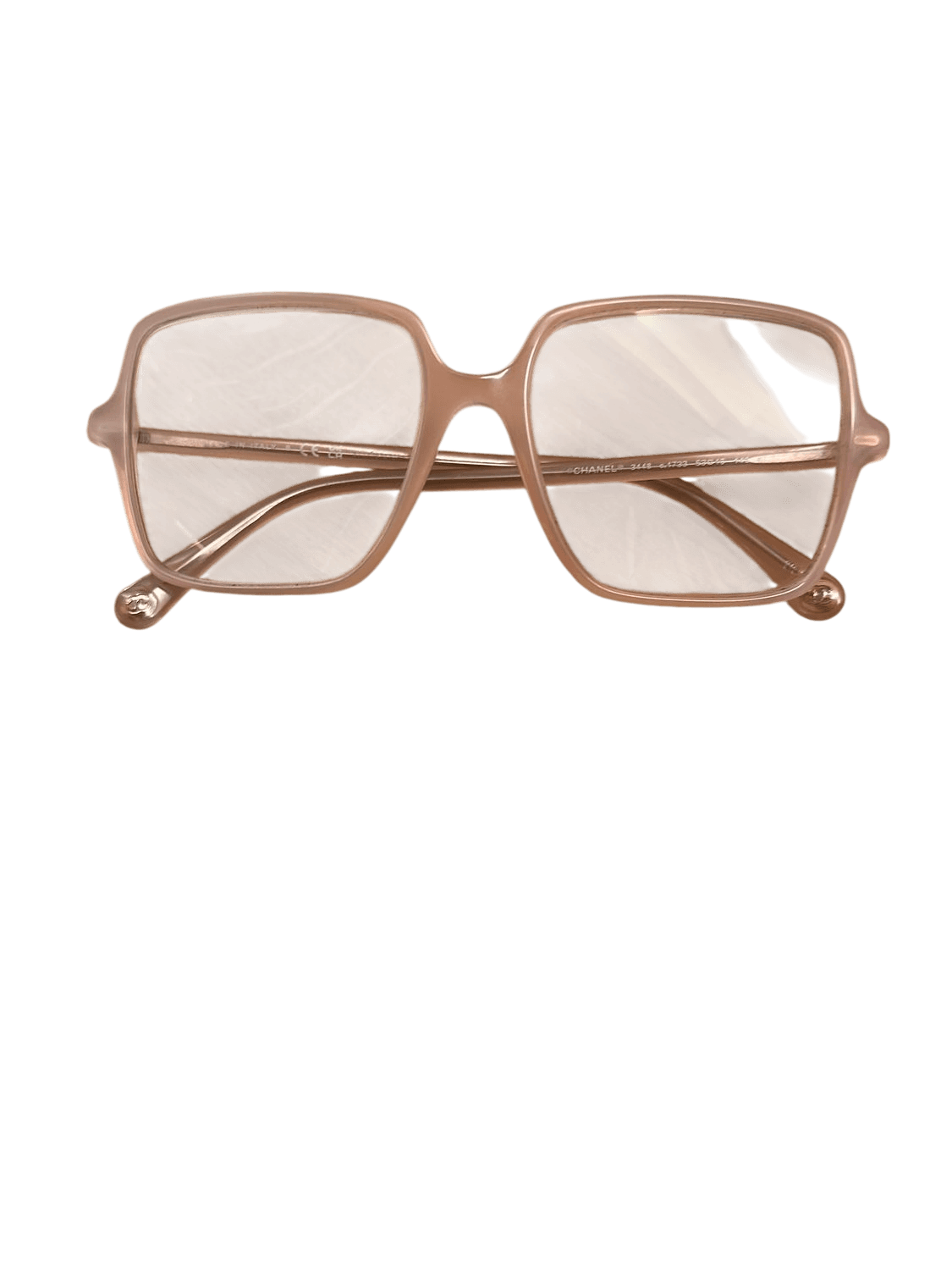 Chanel Pink Square Eyeglasses Frames - Designer Optical Glasses 1