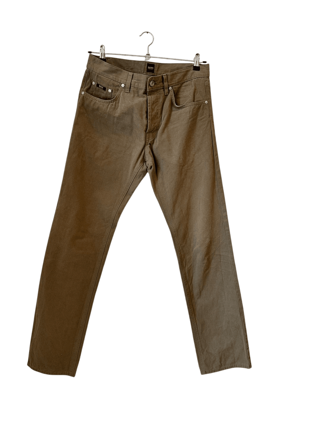 Hugo Boss Olive Green Trousers - Size 33/34 2