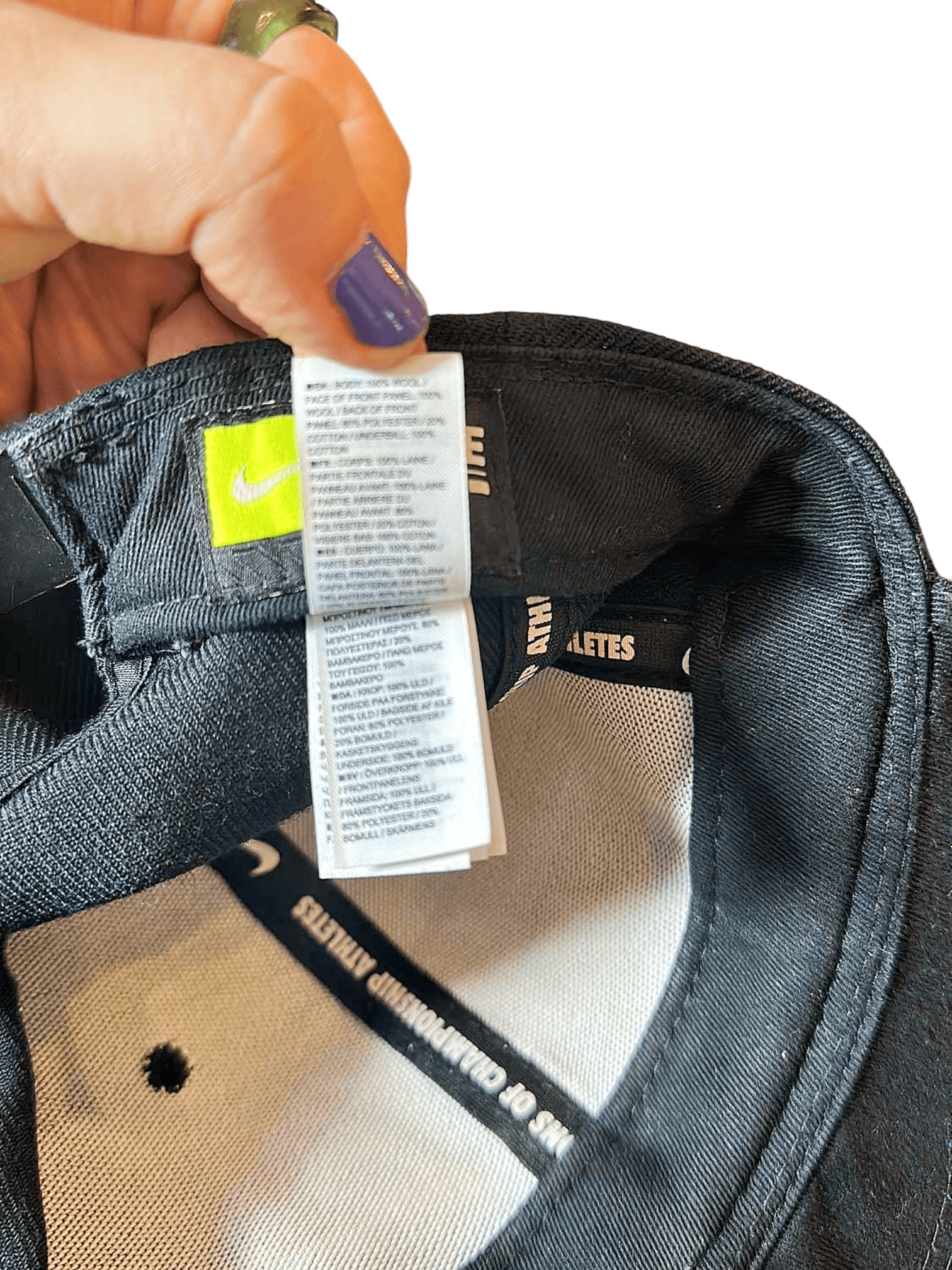 Nike Black Snapback Cap with White Logo - One Size Fits Most 4