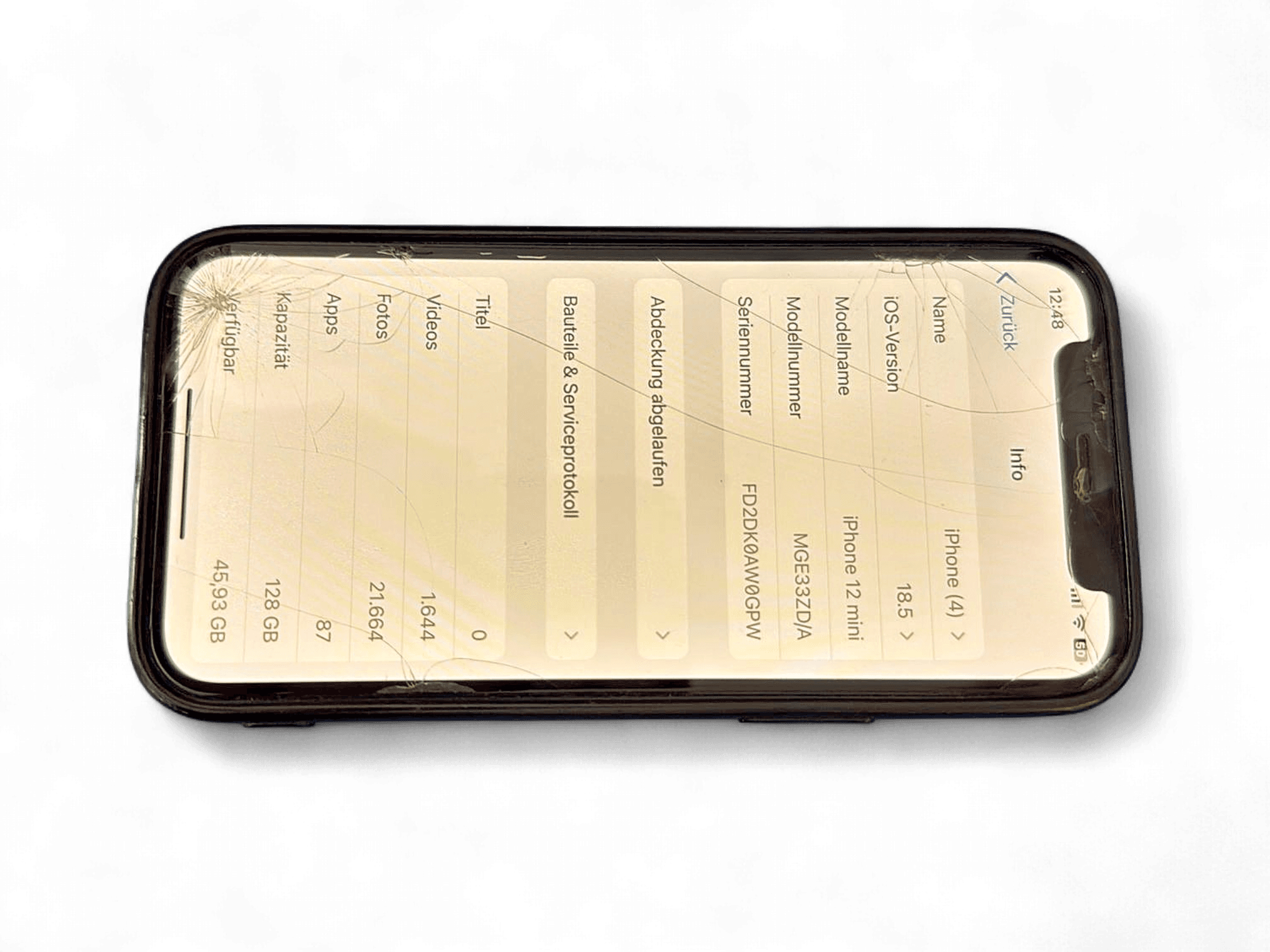 Apple iPhone 12 mini 128GB Black - Cracked Screen 3