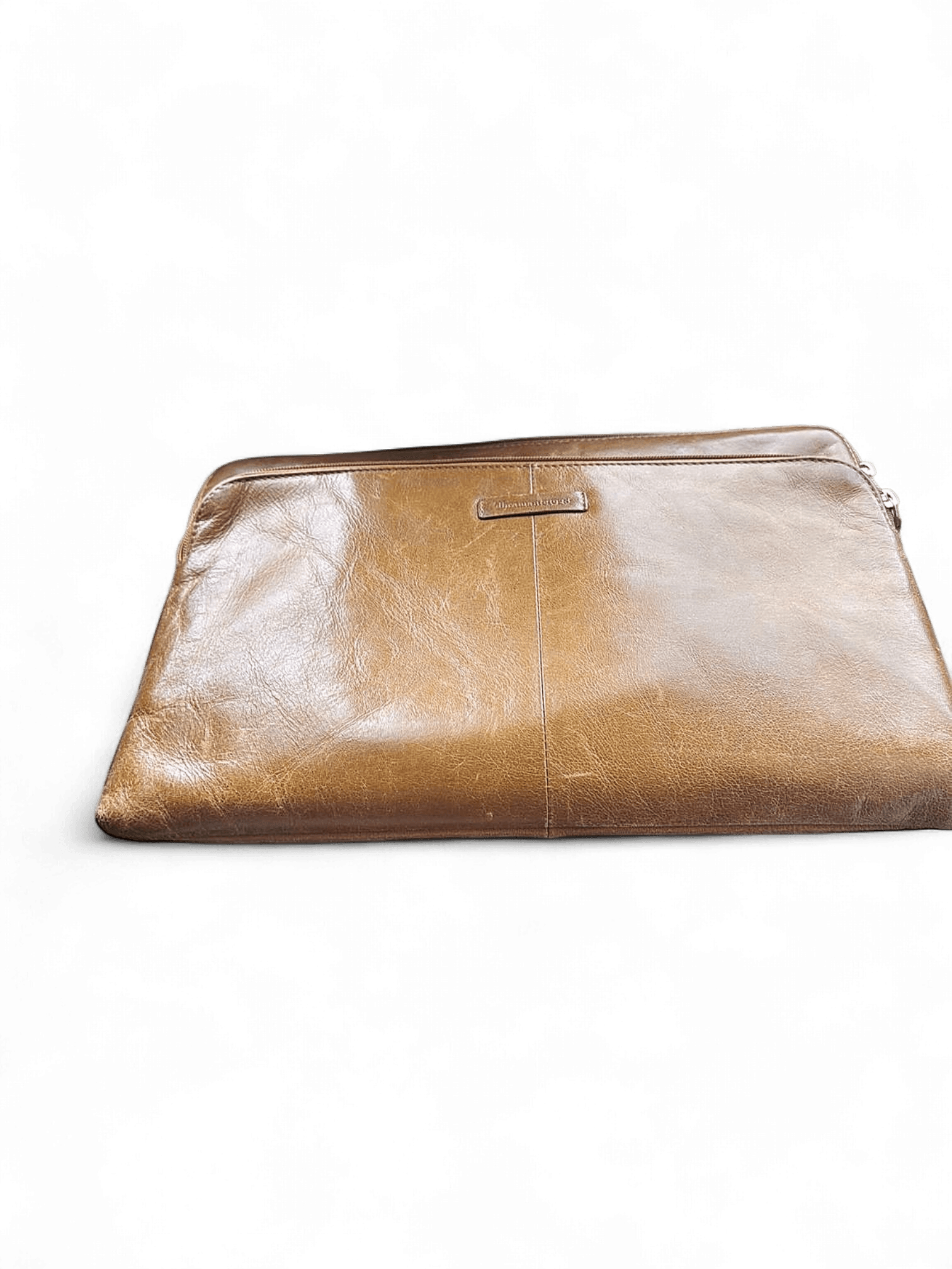 DBramante1928 Brown Leather Laptop Sleeve 1