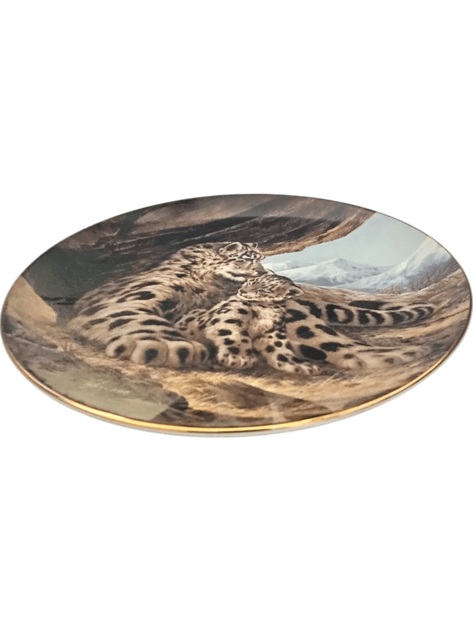 Bradford Exchange 'The Snow Leopard' Collector Plate by Will Nelson 2