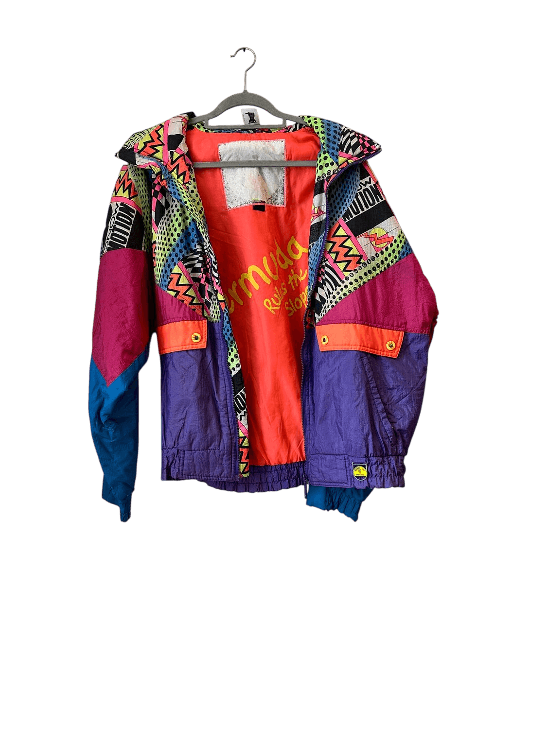 Vintage Bermuda Ball Snow Team Multicolor Ski Jacket 2