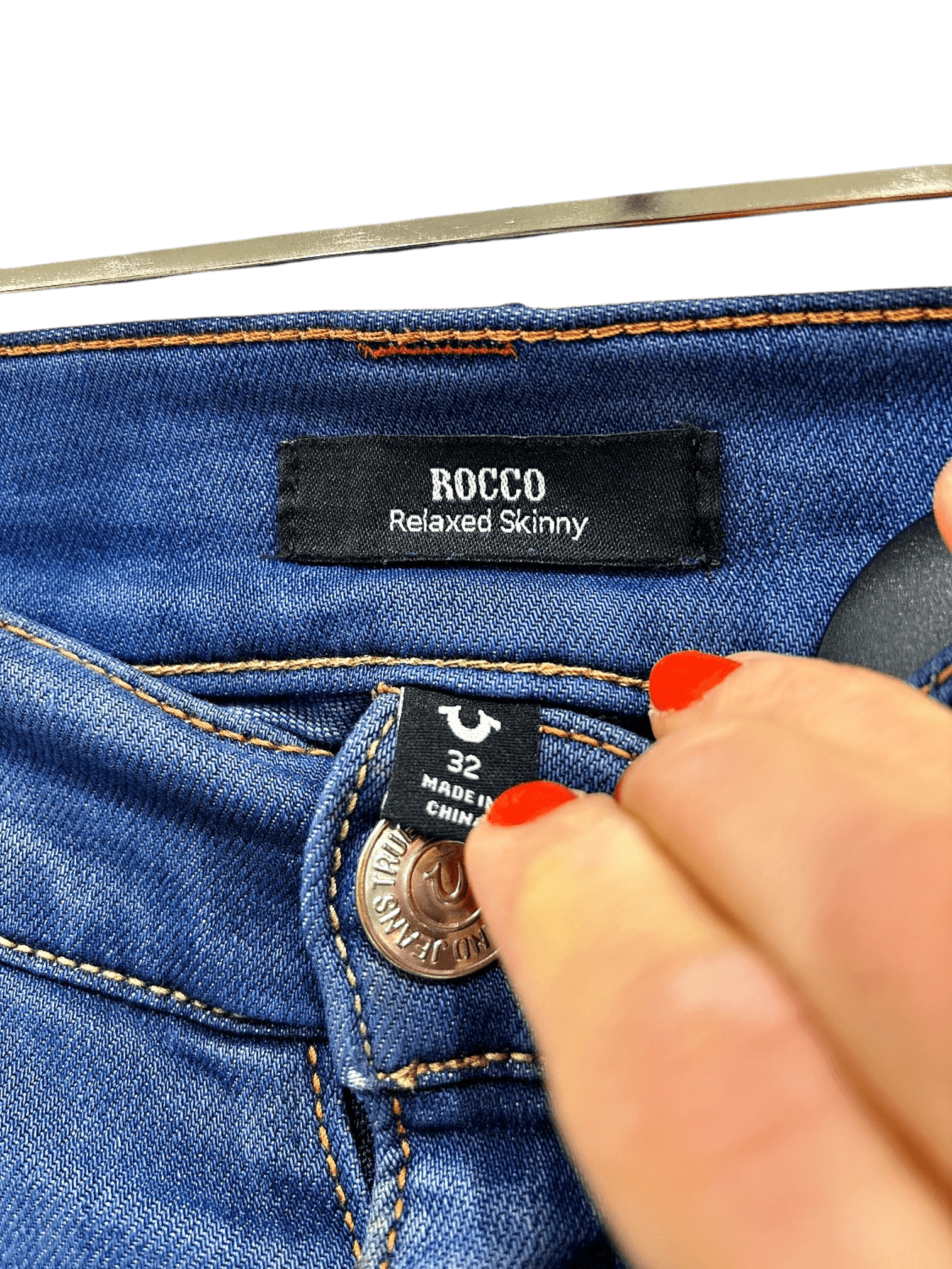 True Religion Rocco Relaxed Skinny Jeans - Size 32 3