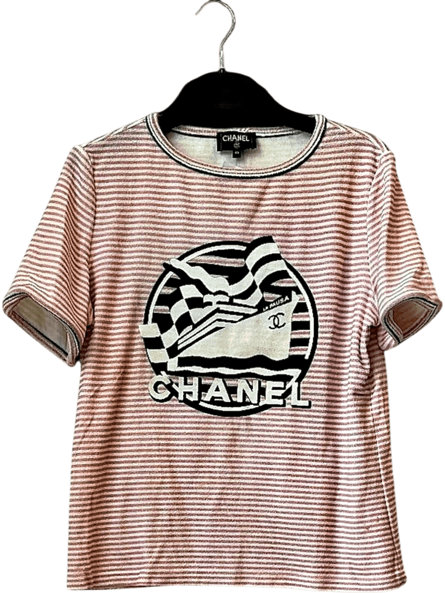 Chanel Striped T-Shirt - Size 40 1