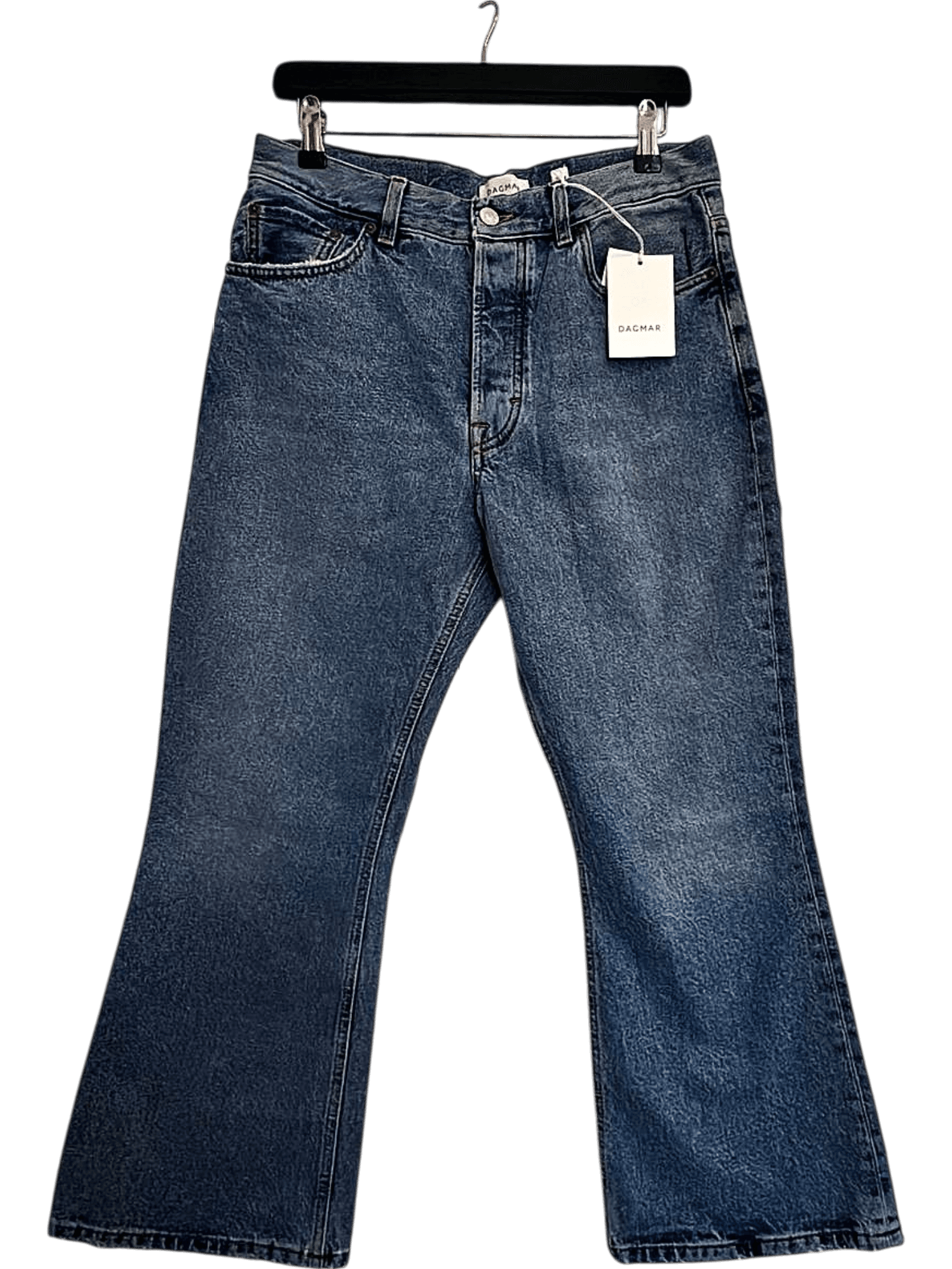 House Of Dagmar Klick Flare Denim Light Blue Wash 1