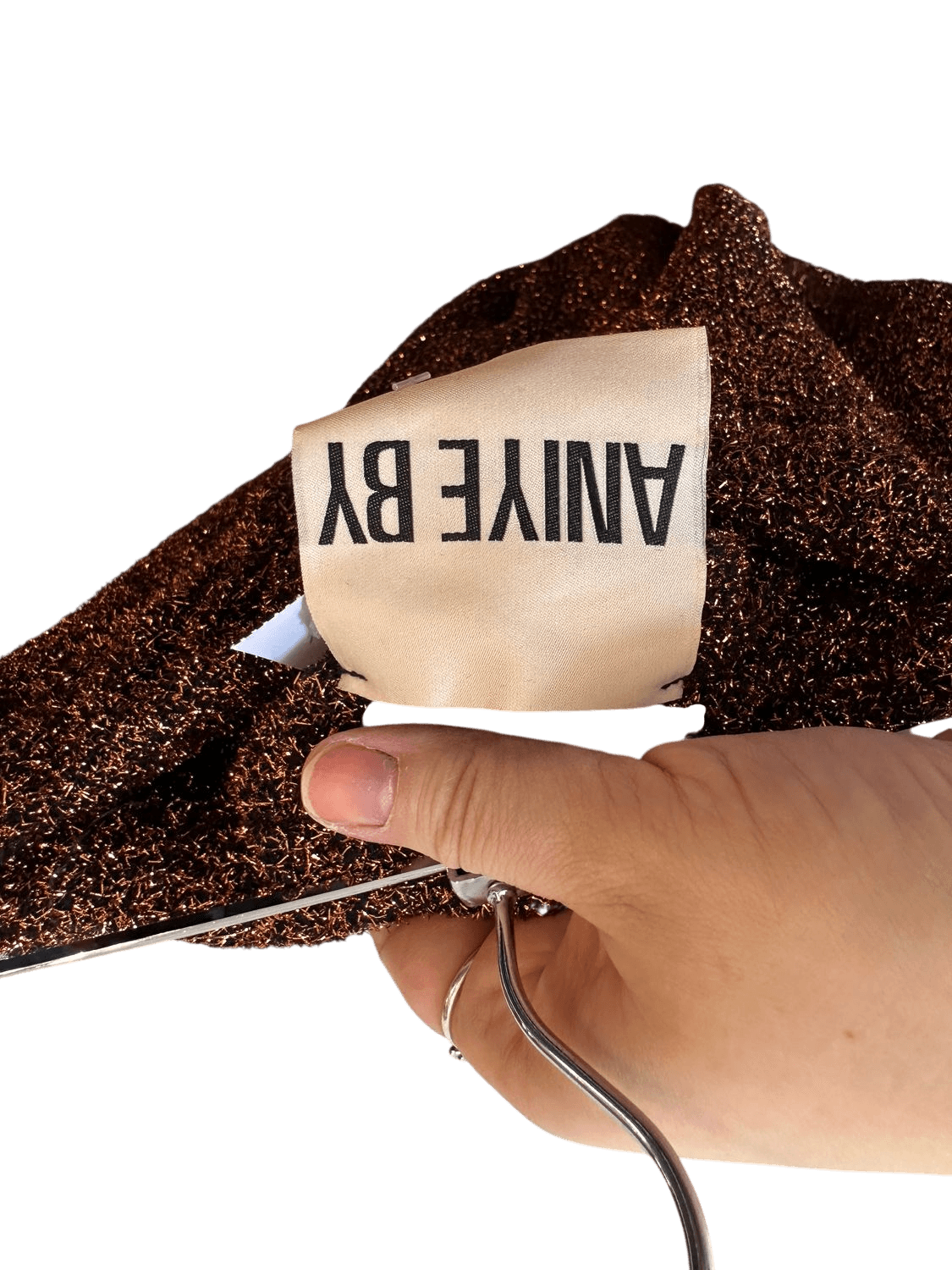 Aniye By Metallic Bronze Knit Sweatpants - Size S 7