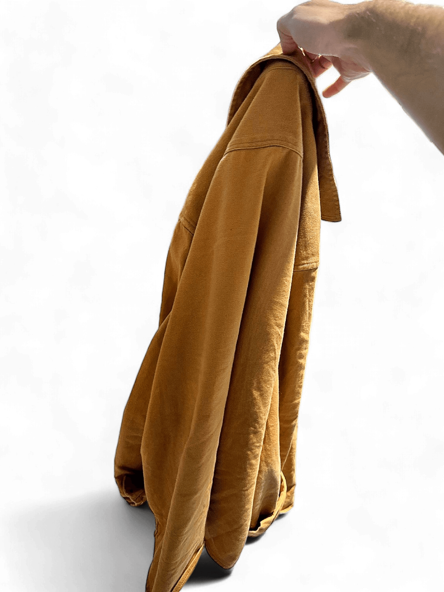 Modern H&M Camel Cotton Regular Fit Long Sleeve Shirt 1