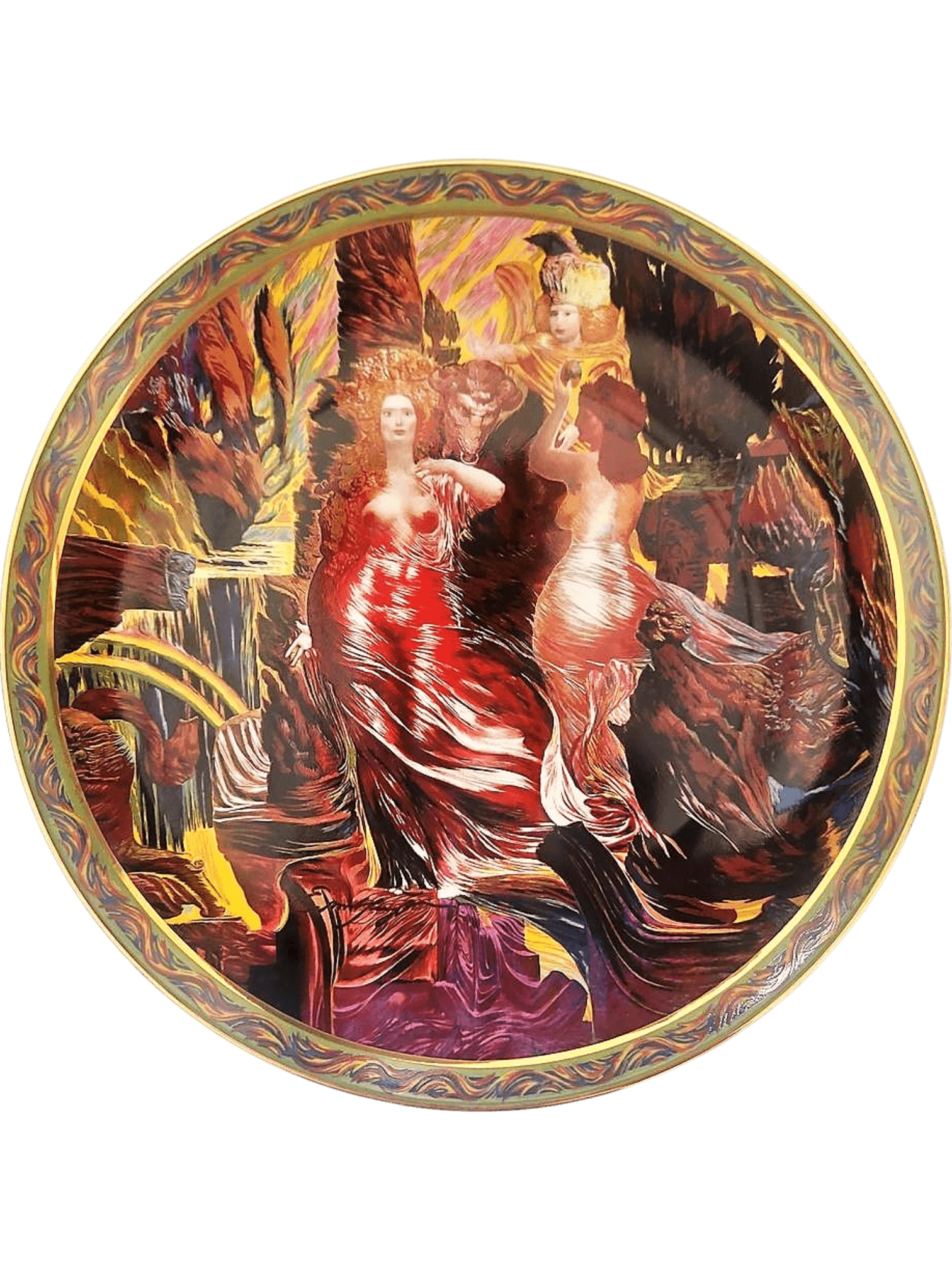 Limited Edition Ernst Fuchs Decorative Porcelain Plate #233/5000 1