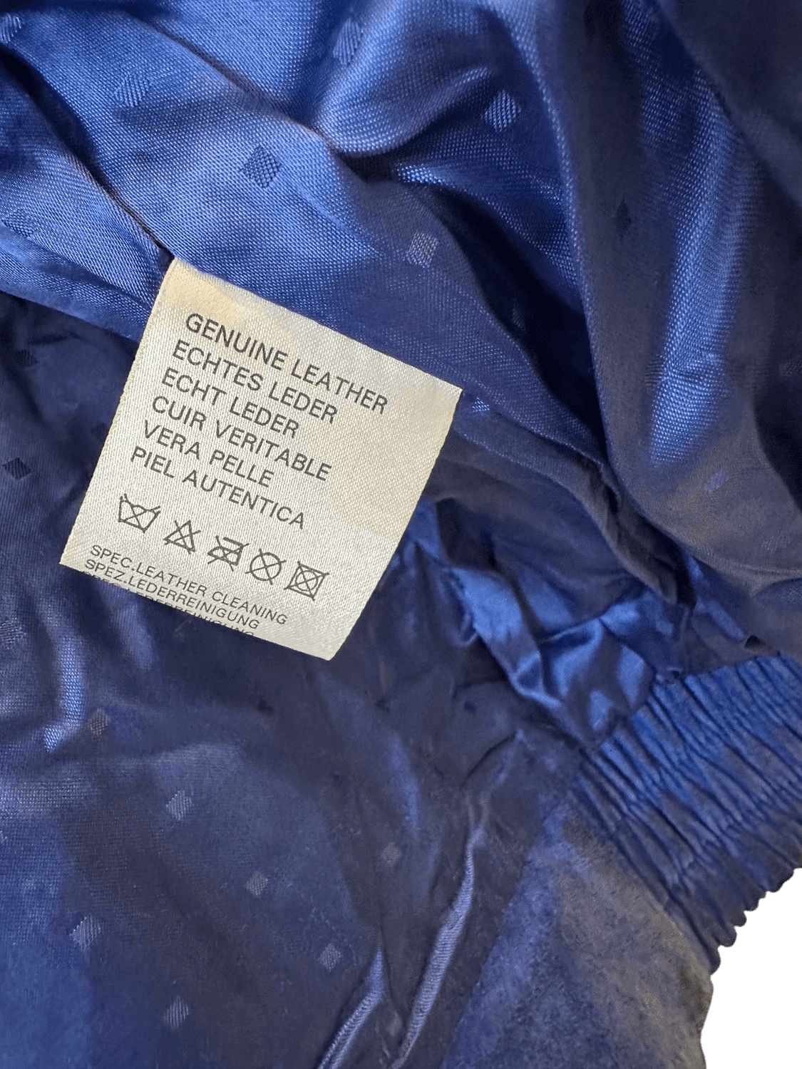 Vintage DINO'Z Patchwork Leather Bomber Jacket - Size M/L 5