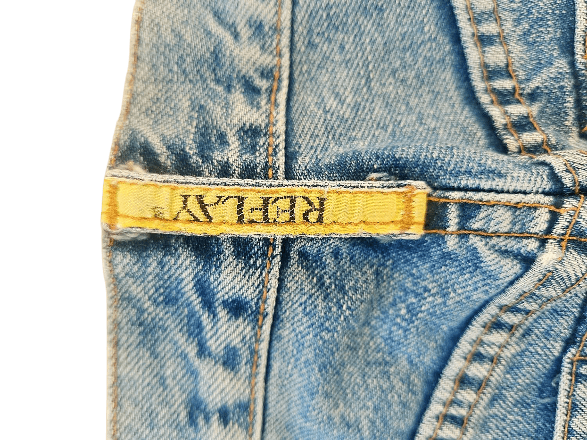 Replay Light Blue High-Rise Straight Leg Jeans - Size 31 4