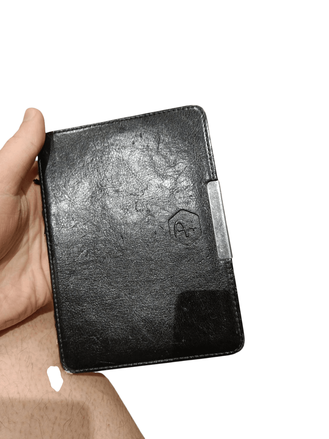 Amazon Kindle E-reader with Black Leather Case 2