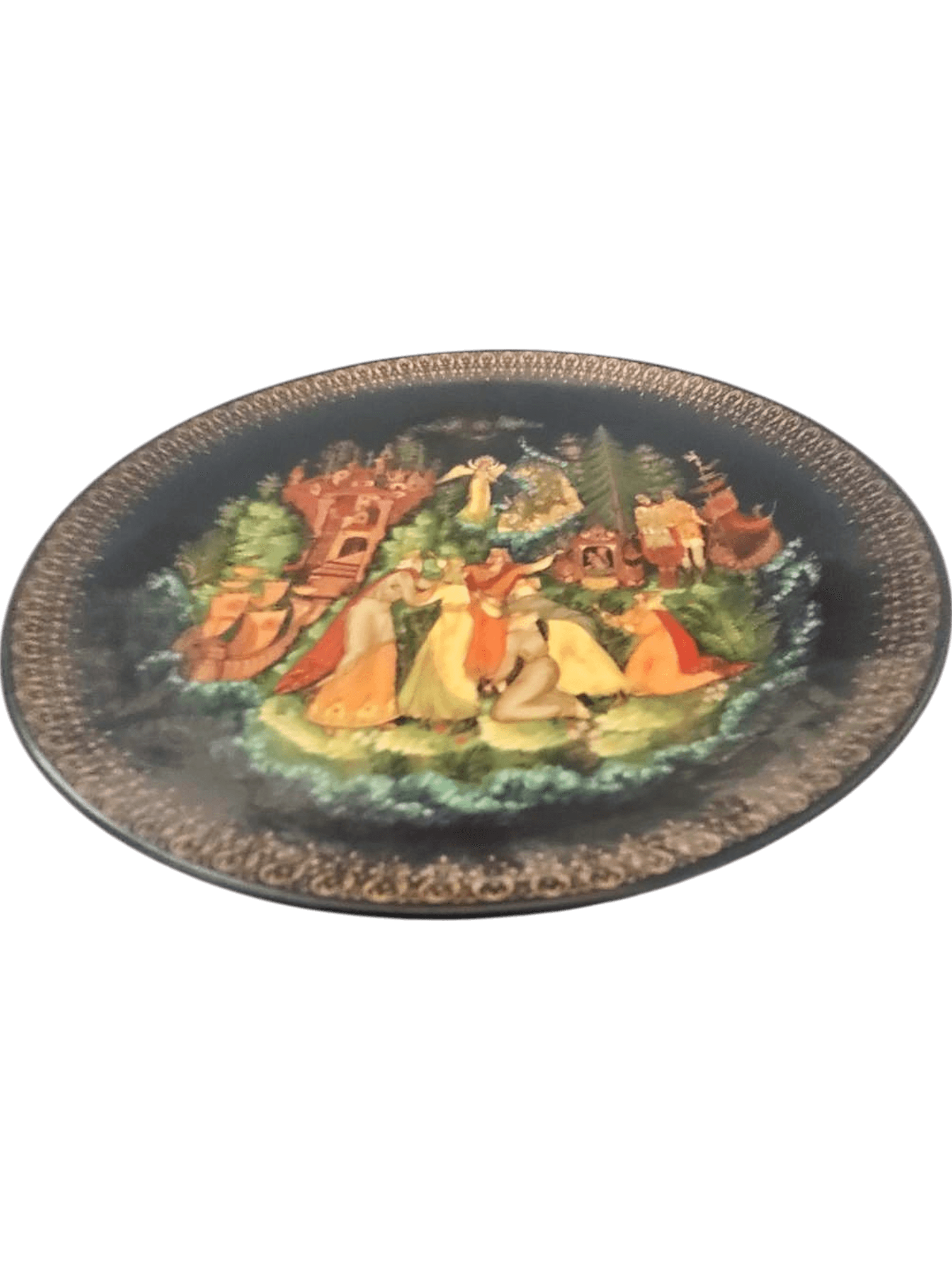 Vintage Russian Fairy Tale Decorative Collector Plate - 1989 Limited Edition 2