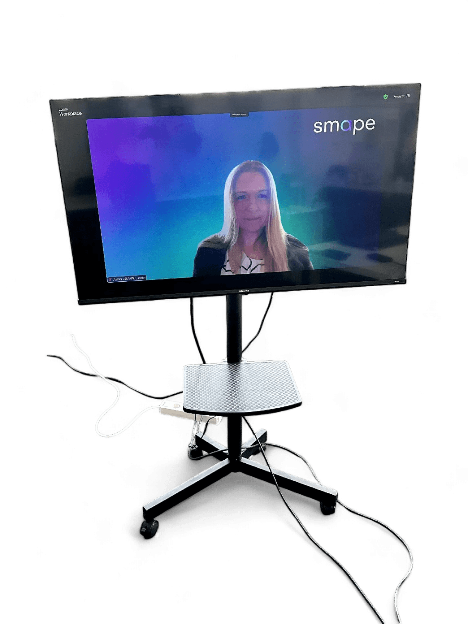 Modern Samsung 55-inch Smart TV with Mobile Stand 1