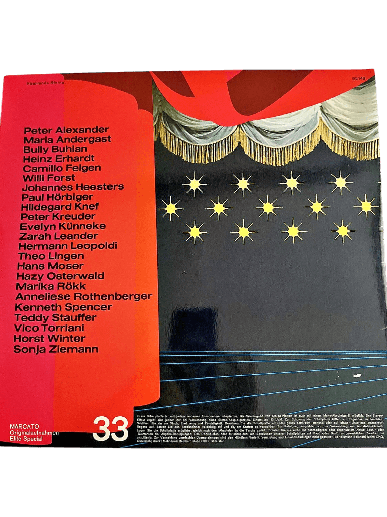 Vinyl Album 'Strahlende Sterne' 2