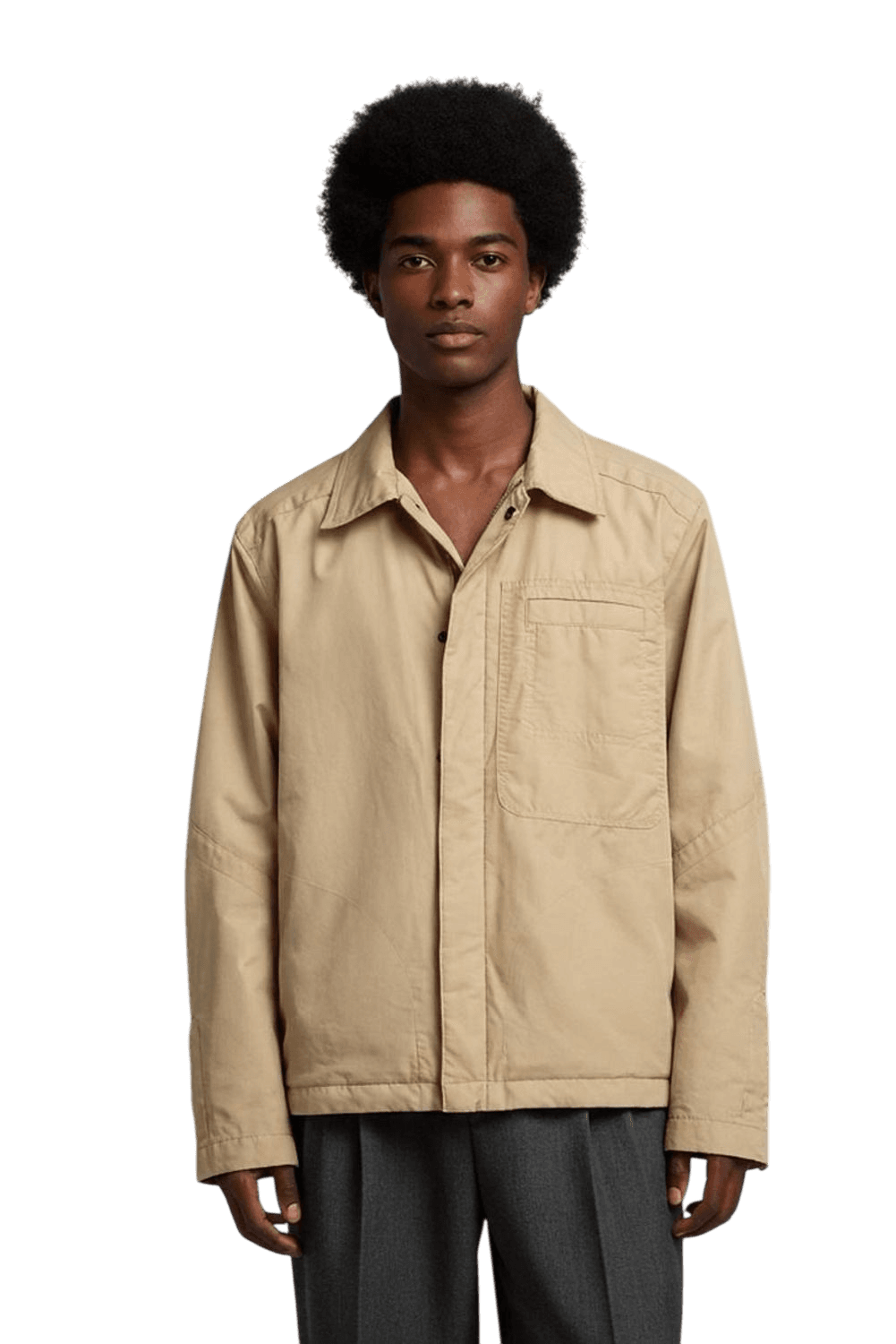s.Oliver Beige Cotton Jacket - Size S 2