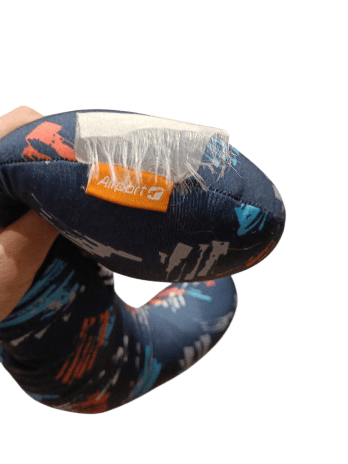 Alberto Paint Splash Pattern Socks - Navy Blue with Colorful Design 2