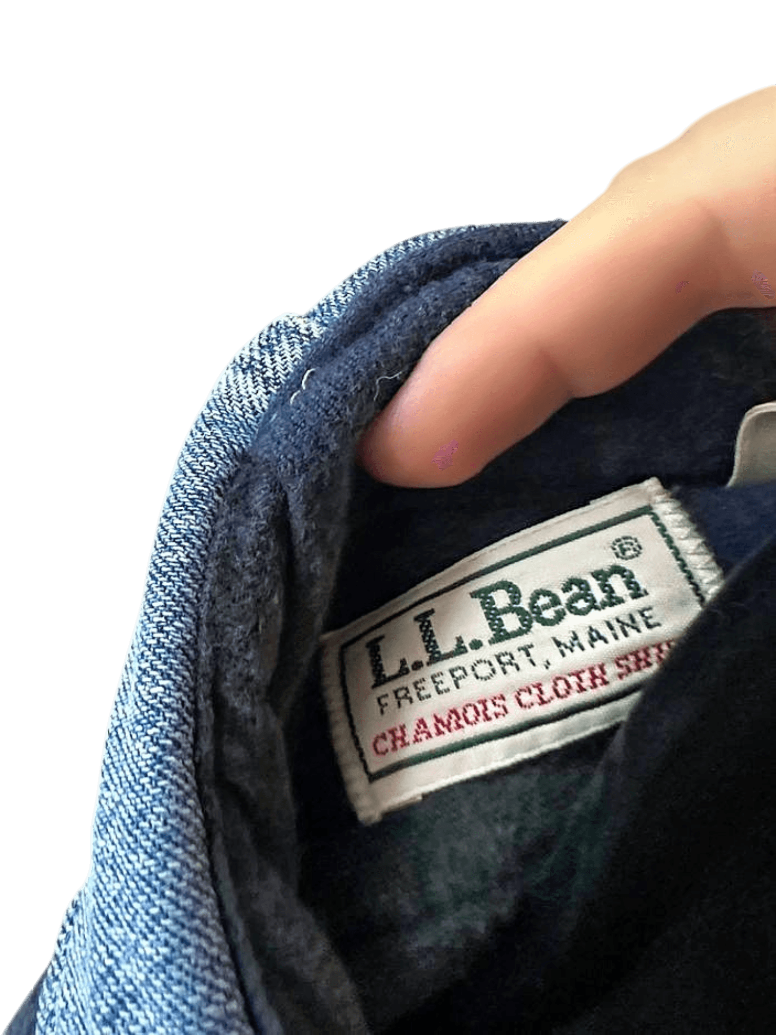 L.L. Bean Vintage Chamois Cloth Plaid & Denim Cropped Jacket - Size S 3