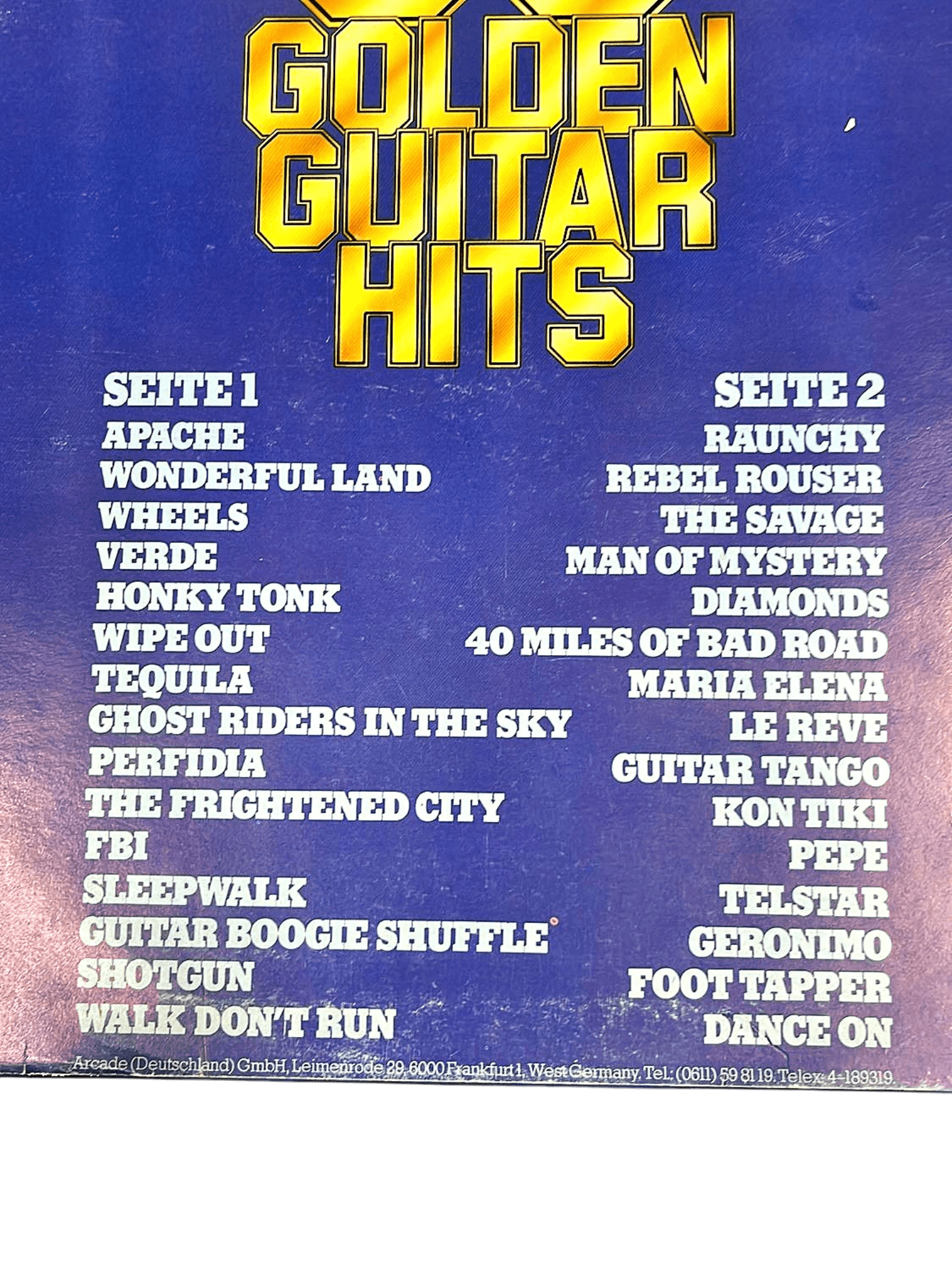 Arcade 30 Golden Guitar Hits Vinyl Schallplatte 2