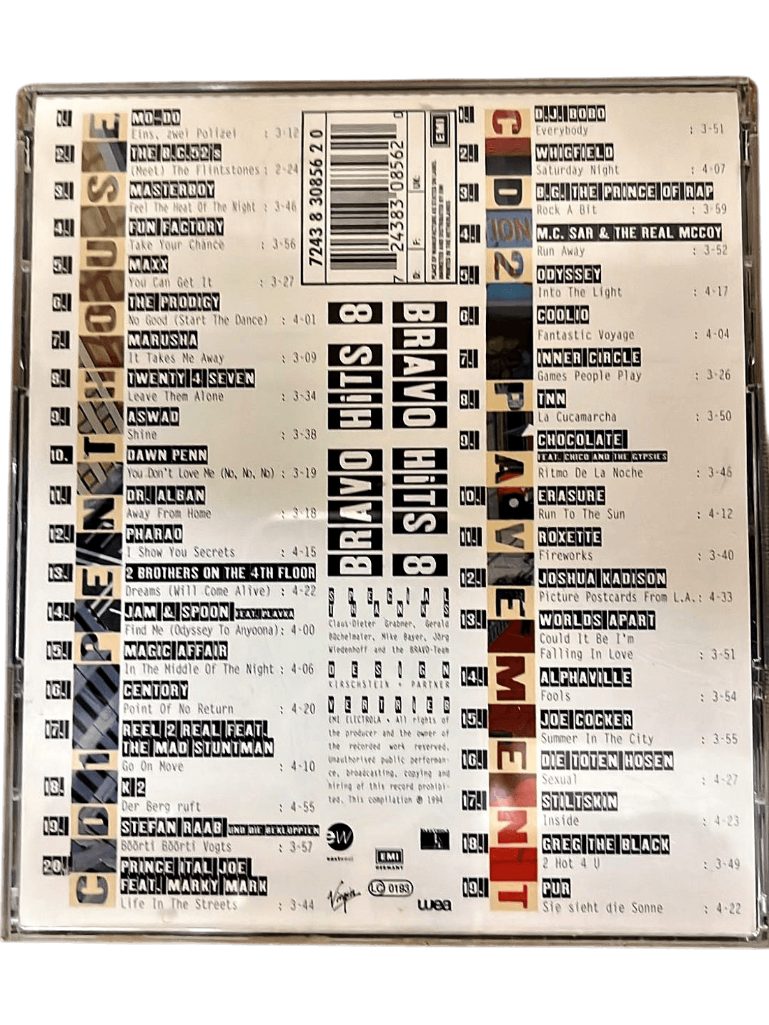 Bravo Hits 8 - Doppel-CD Compilation mit Hits aus TV- und Funkwerbung 2