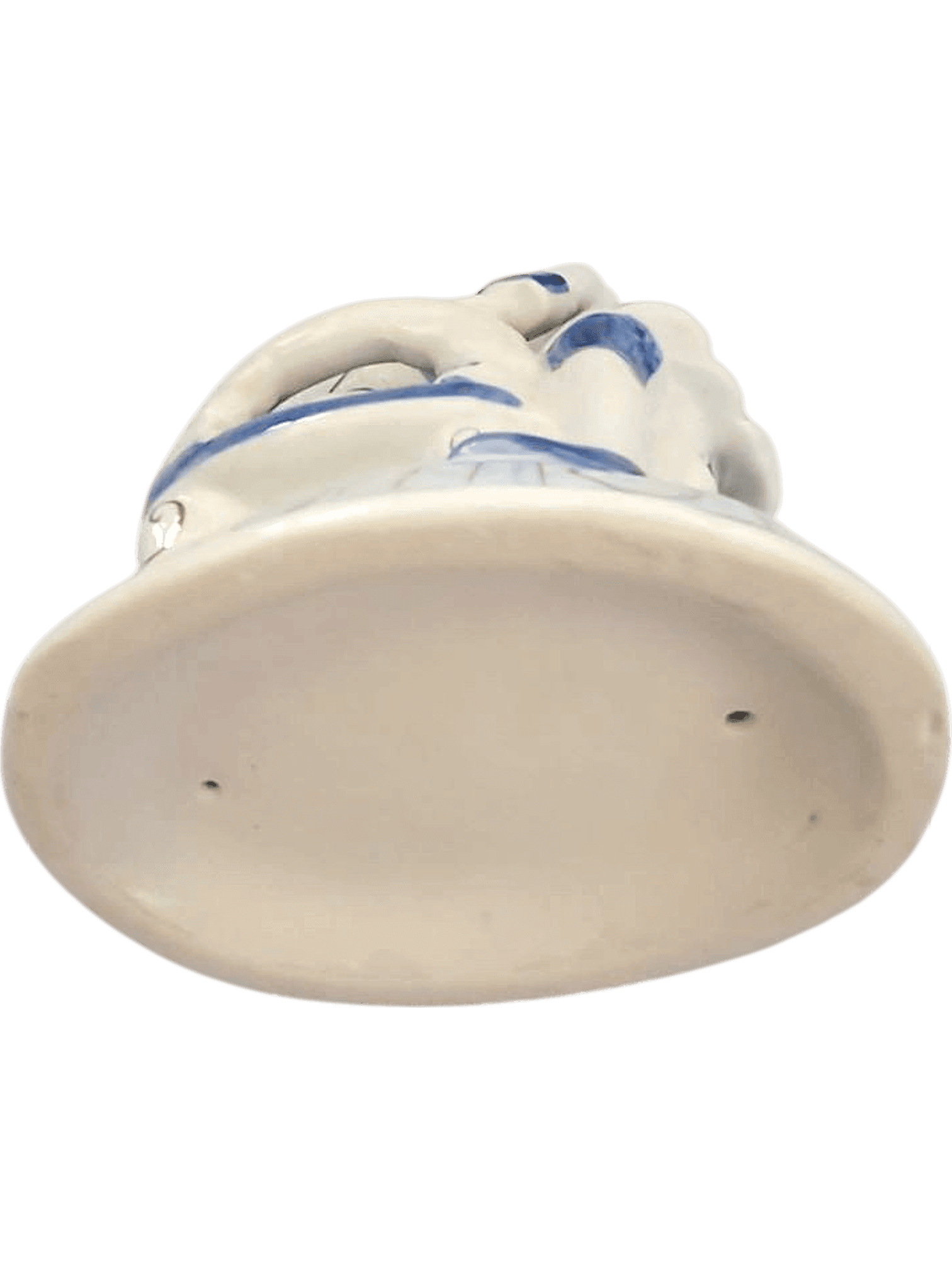 Vintage Blue and White Porcelain Figurine - Couple in 18th Century Attire 5