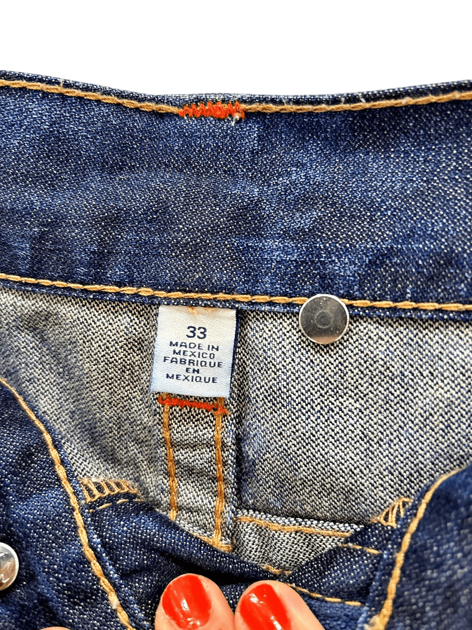 True Religion Shorts - Size 33, Made in Mexico 2