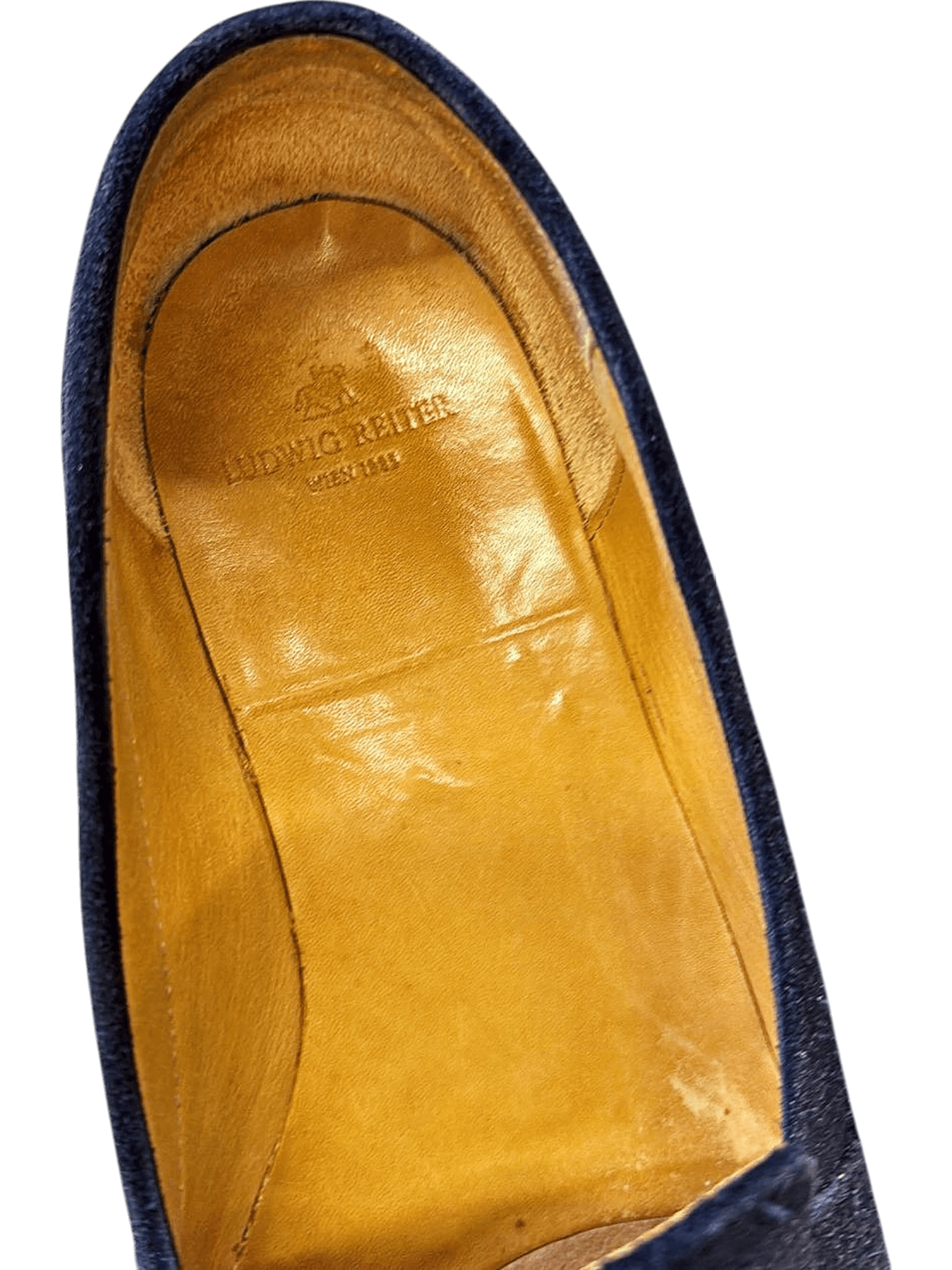 Ludwig Reiter Wildleder-Loafer in Schwarz, gebraucht 2