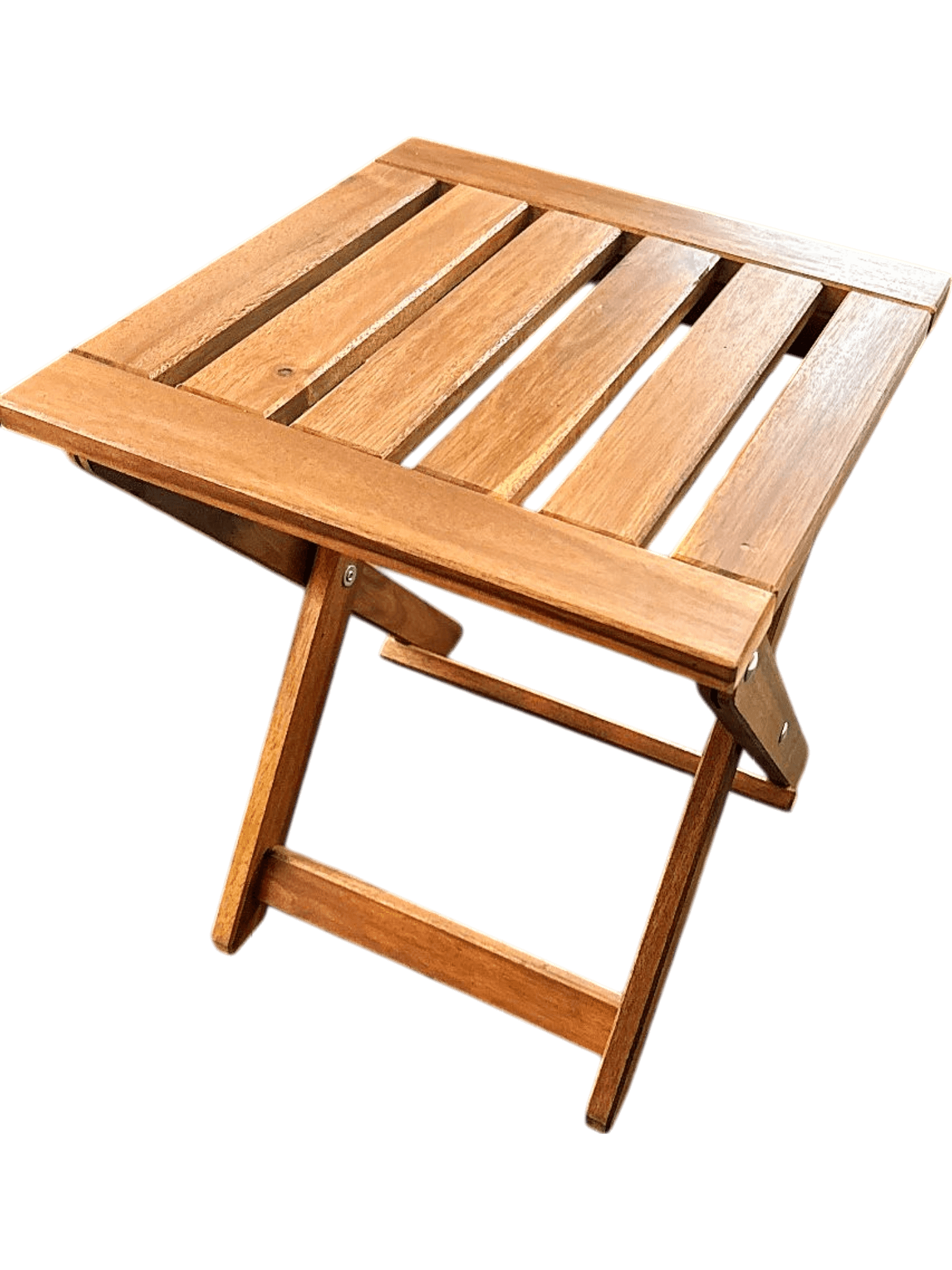 Klappbare Holzhocker - Set von 2 Stück für Garten oder Balkon 1