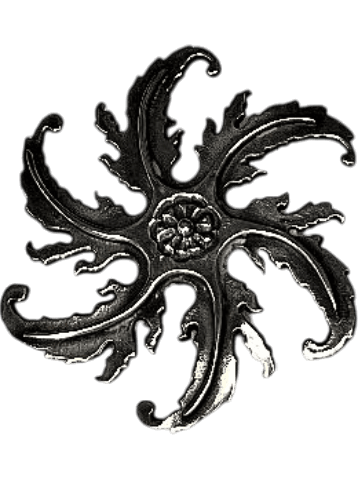 Elegante silberfarbene Blumenbrosche im Vintage-Stil 1