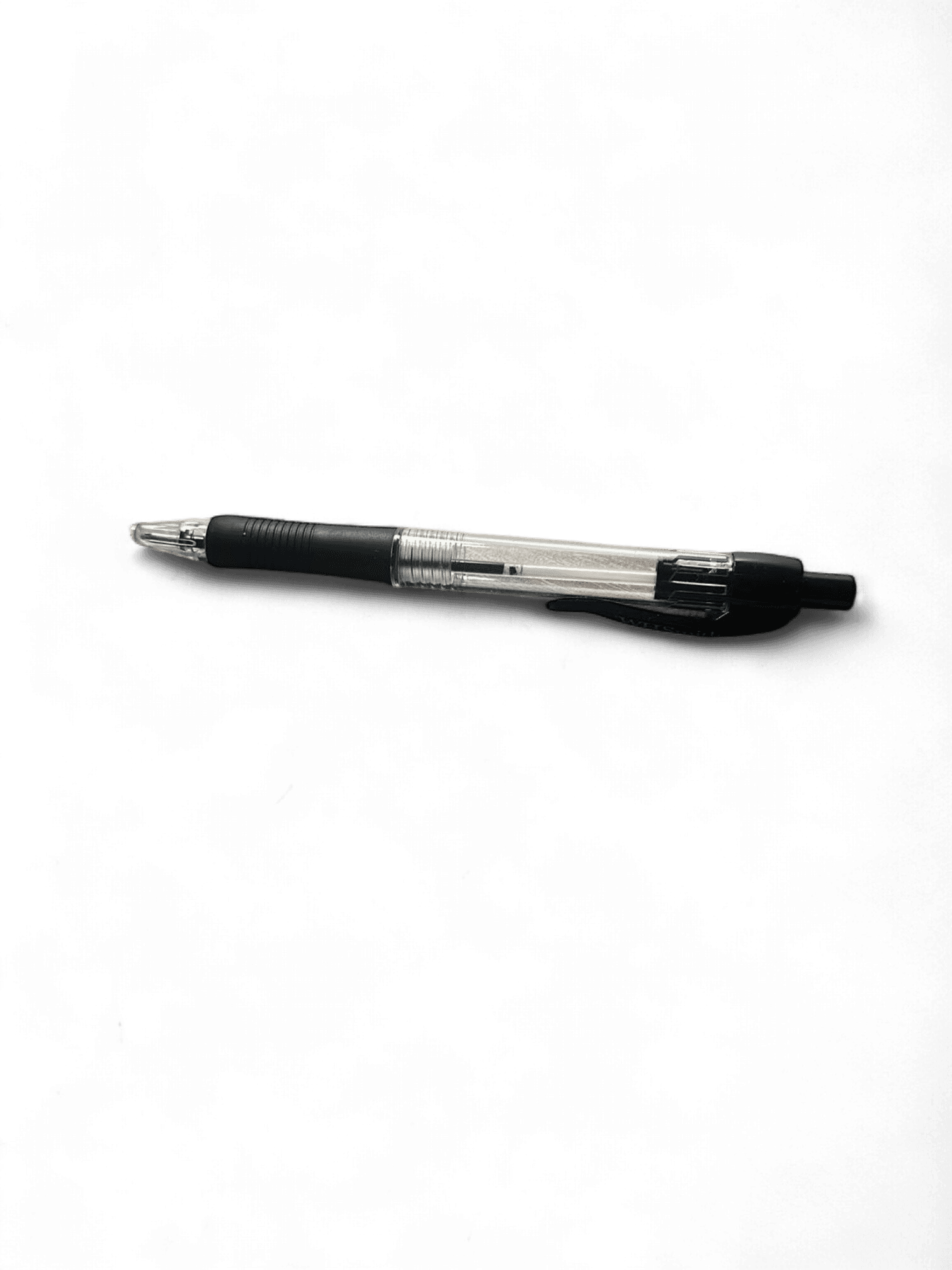 Black Ballpoint Pen with Transparent Body 2