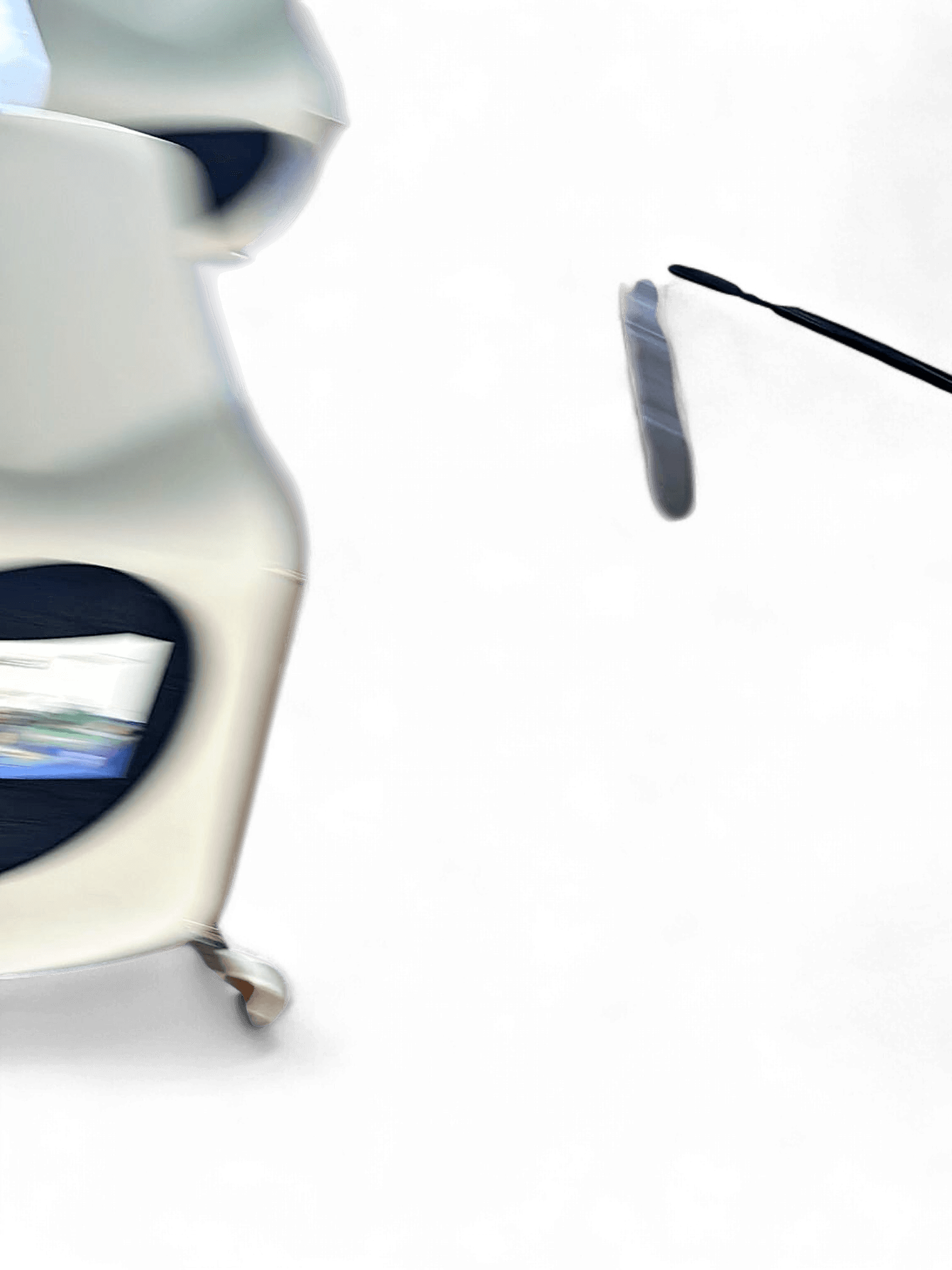 Modern White Plastic Stacking Chair with Chrome Legs 2