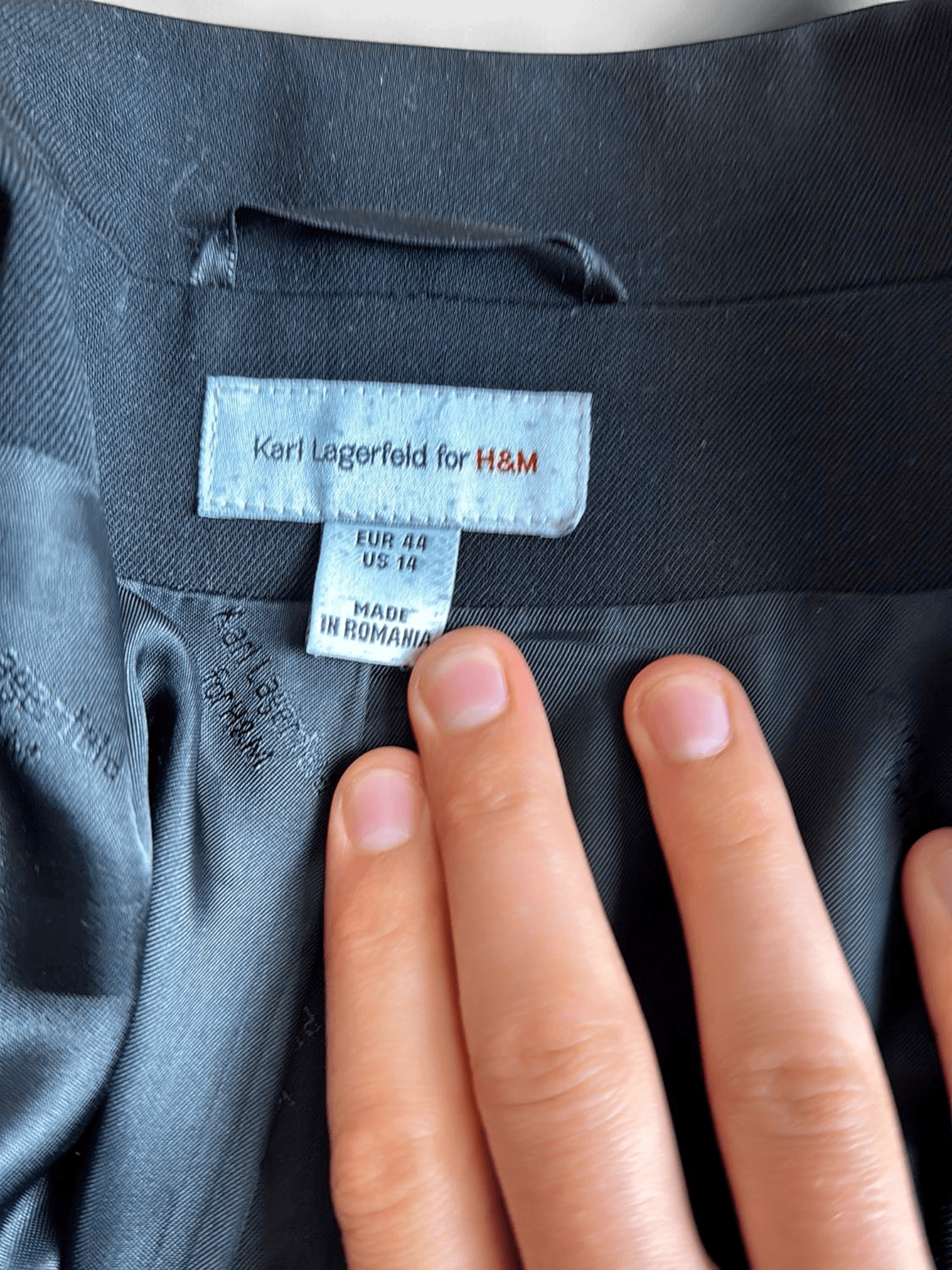 Karl Lagerfeld for H&M Black Blazer - Size EUR 40/US 10 2