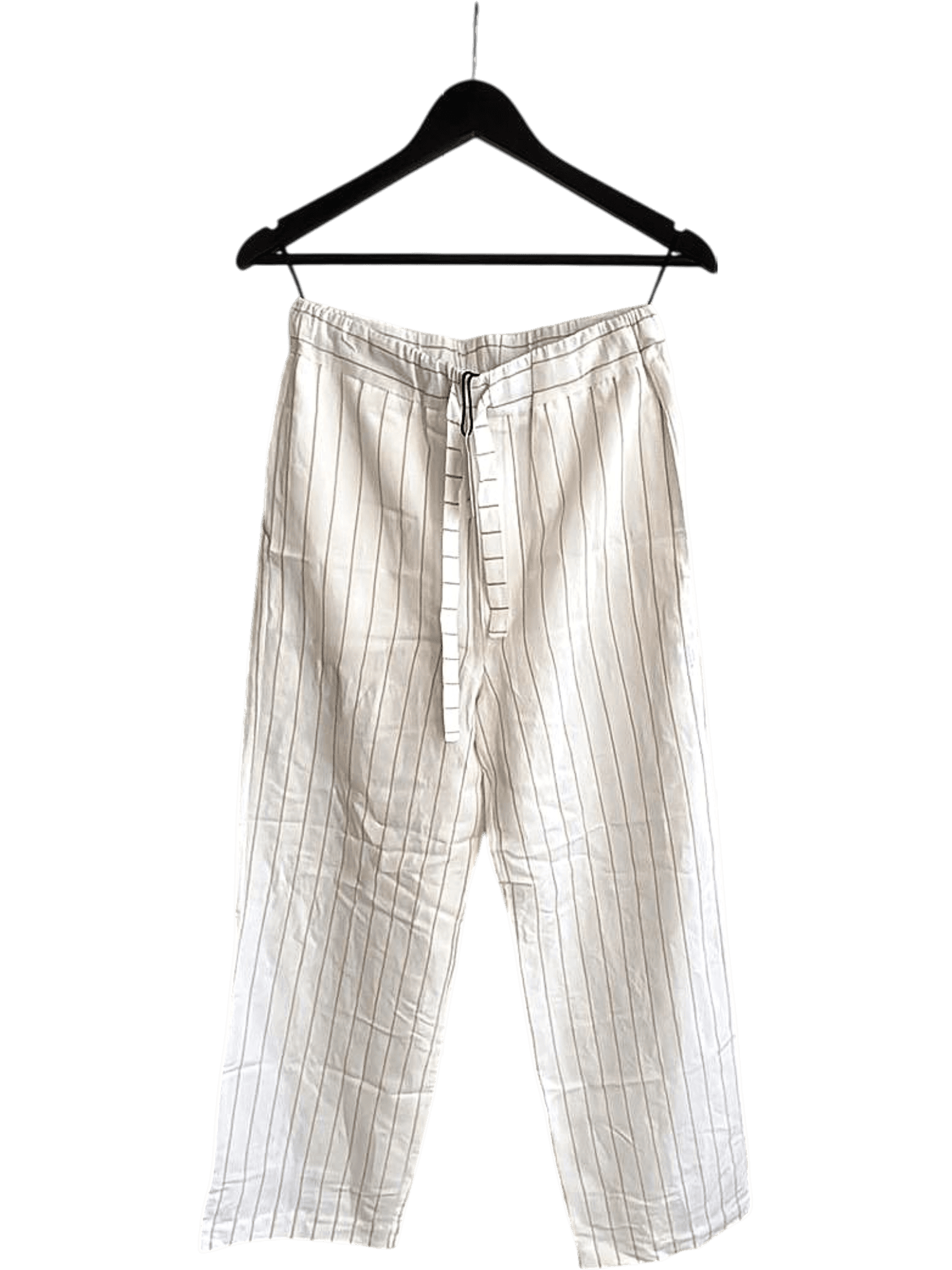 Graumann gestreifte Damenhose in Weiß/Beige Magda Pants 1