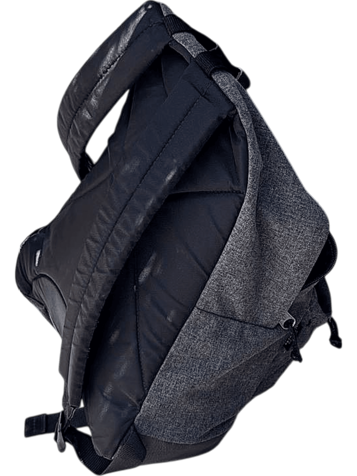 Grau-schwarzer Rucksack für Alltag und Reisen 1