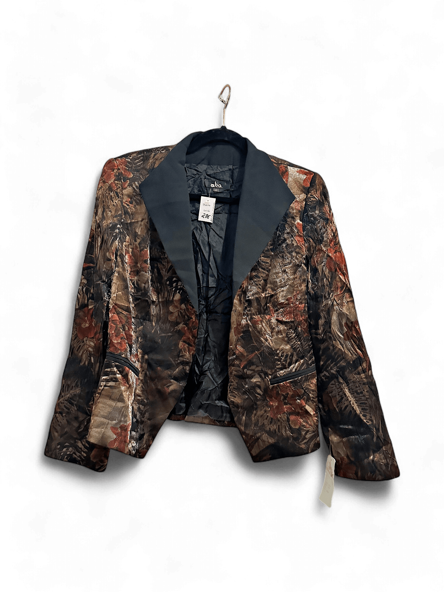 Modern Floral Long Sleeve Blazer 1