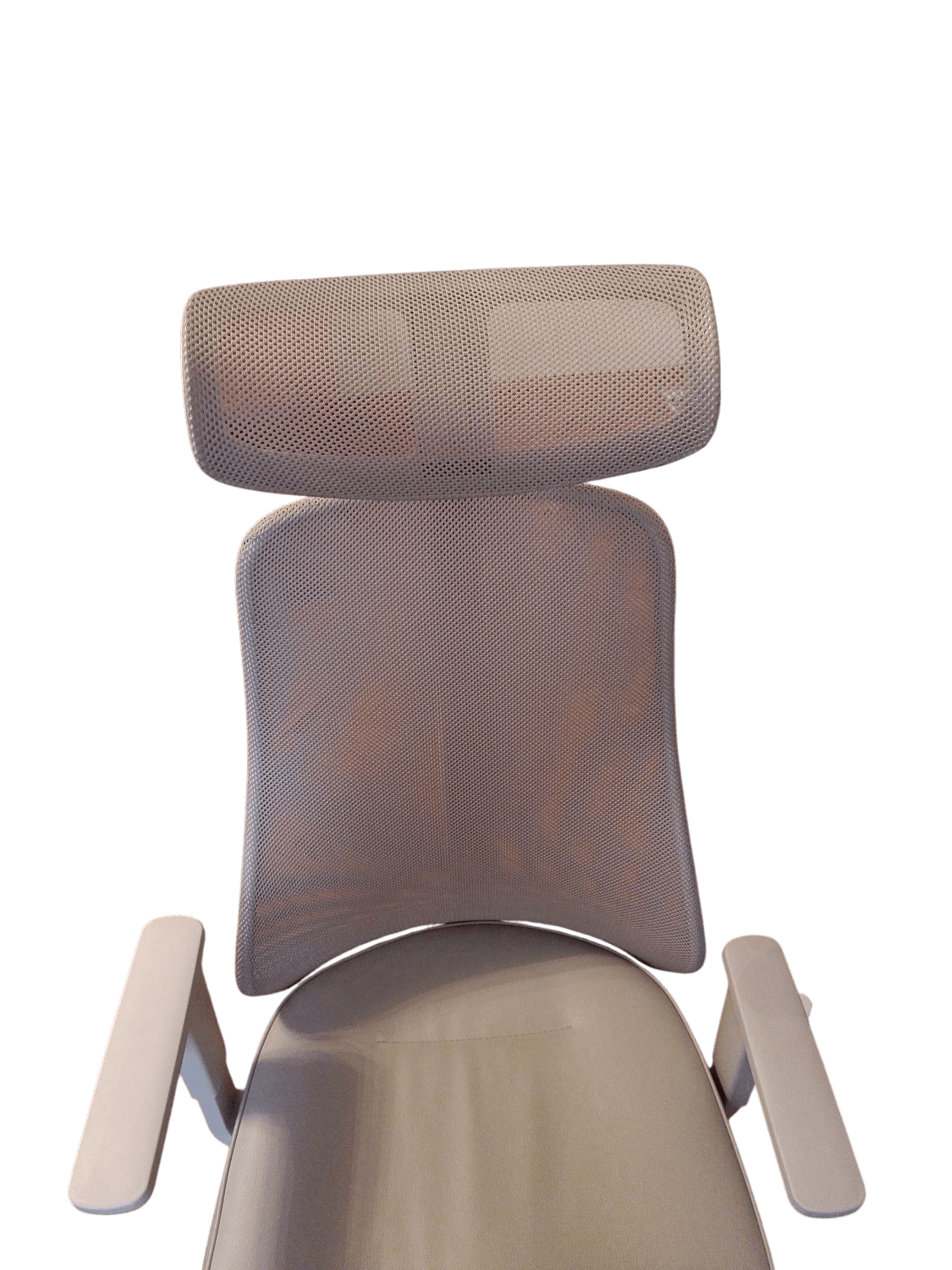 Ergonomic Mesh Office Chair with Headrest - Grey/White 8