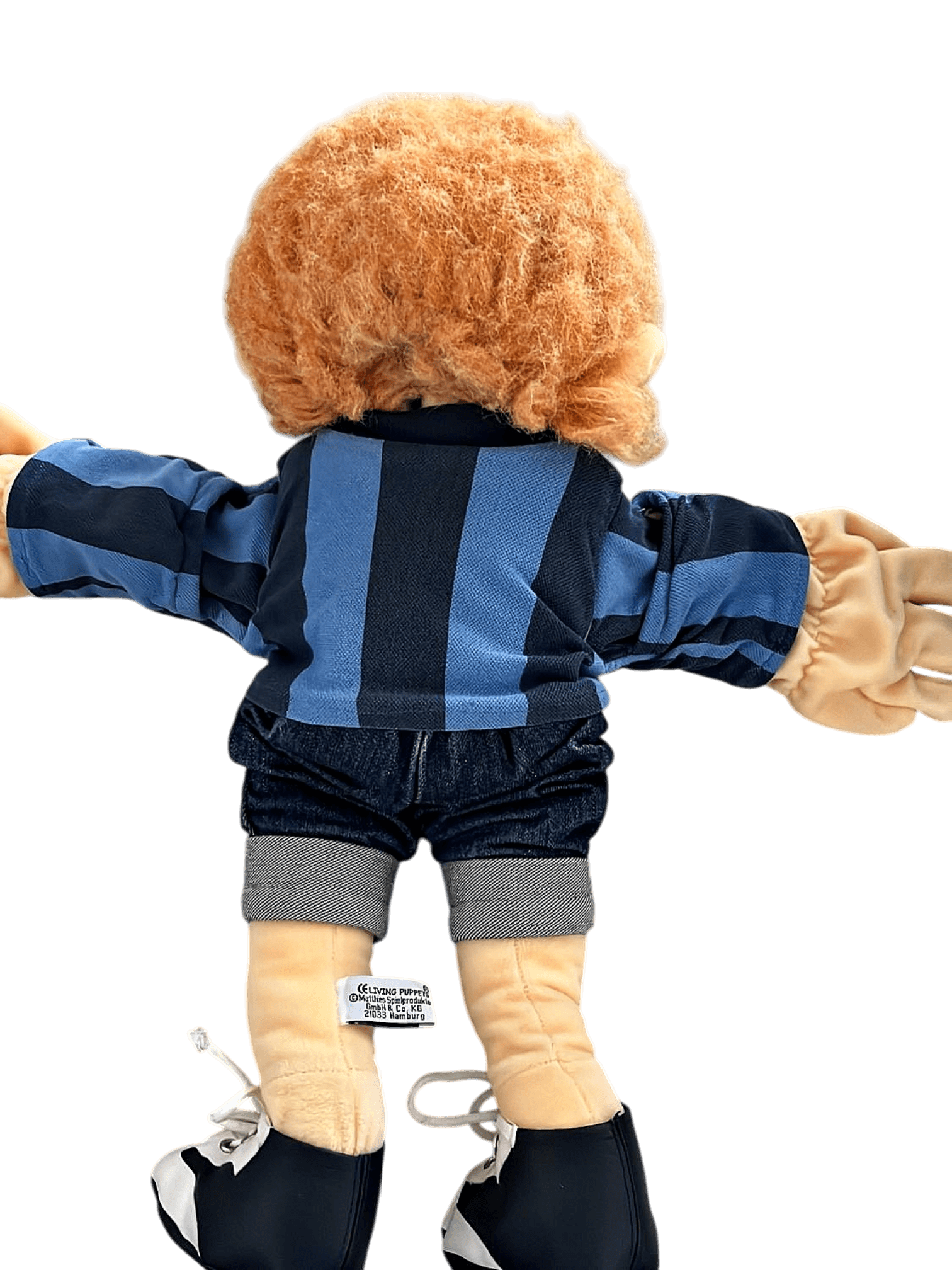 Living Puppets Handpuppe mit blau gestreiftem Shirt und Jeans 2